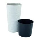 Кашпо з вкладишем Ø-22см, "Ф'южн" Алеана біла троянда SE-aleana-fjn-09