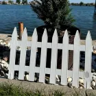 Парканчик для газону 45см, h-30см Аква білий SE-АКВА-паркан-45