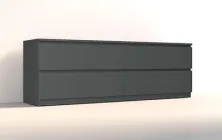 Тумба під телевізор "Брайт" 1392х376х511 h (телескопічні напрямні) Майстер Форм . Антрацит (464876089)