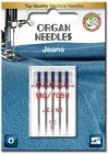 Голки швейні для джинсу ORGAN JEANS №100 для побутових швейних машин блістерна упаковка 5 штук (7030)