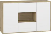 Комод SLAVNI Luna 1300х800х400 мм Дуб Артизан/Німфея Альба (8907377043215)