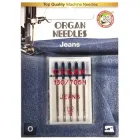 Голки швейні для джинсу ORGAN JEANS №110 для побутових швейних машин блістерна упаковка 5 штук (7022)