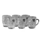 Набір пивних келихів з ручкою Пивний Ритуал ZB01-300 зі скла 560 мл 6 шт Прозорий (117-81-ZB01-300)