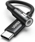 Перехідник USB Type-C - 3,5 мм UGREEN CM720 Aux Dongle HiFi адаптер для навушників Black (25836)