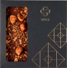 Шоколад Spell із солоною карамеллю, карамелізованими пластівцями та фундуком 100 г (4820207310902)