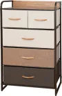 Комод побутовий Luminaria Home Mix 5B органайзер для зберігання речей та одягу Коричневий (6951427270054)