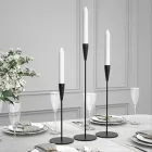 Набір чорних настільних свічників 3 шт