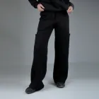 Жіночі штани палаццо-карго VIVIOJI BRW-24-1 р.S Чорний (14155)