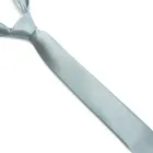 Галстук Gofin вузька сіра з блакитним відтінком однотонна FGN-21