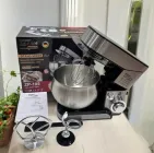 Планетарний міксер тістоміс Zepline ZP-105 чаша 6 л 3500 Вт Сріблястий