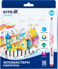 Фломастери Kite Creative Superwashable 24 кольори (K-1153)