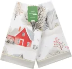 Набір 2 бавовняних рушники Home Line Святкове Містечко кухонні 40x60 см (190843 HL)