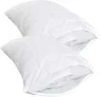 Набір чохлів захисних на подушку IDEIA 50x70 см із блискавкою Стьобані антиалергенні Мікрофібра Білі 2 шт (2200004860602)