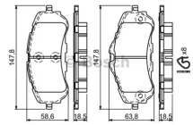 Дискові гальмівні колодки Bosch (0 986 494 714)