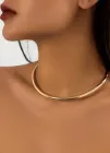Жіноче кольє намисто півколо Без бренду Золотисте 13013