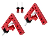 Набір монтажних кутмків FIXTOOL 100х100мм, металевих (2+4)