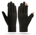 Рукавички Golovejoy Чорні з відкидним пальцем