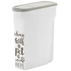 Контейнер для зберігання корму Moderna Pet Wisdom Trendy Story 5 л 26.1х10.4х30.2 см Світло-сірий (5412087018604)