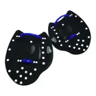 Жорсткі лопатки для плавання CONQUEST чорні розмір L з силіконовими ремінцями покращення техніки тренування 21.5x20 см