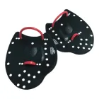 Жорсткі лопатки для плавання CONQUEST чорні розмір L з ергономічним дизайном та силіконовими фіксаторами для тренувань