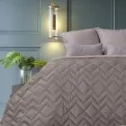 Покривало IDEIA Іззі Двостороннє 220х240 см Антиалергенне волокно стьобане прошите Сіро/Беж (4820227286324)