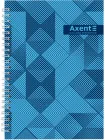 Блокнот на спіралі Axent А5 в клітинку 96 аркушів Синій (8032-33-A)