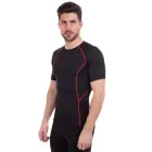 Футболка компресійна з коротким рукавом чоловіча LIDONG LD1102 XL чорний-червоний
