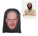 Повнолицева маска прикол з 3D-друком Face Mask Simulation Model 9