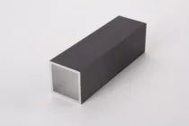 Труба квадратна пустотіла алюмінієва анодована 30х30, чорний Brush для меблевих конструкцій довжина 5,95м (ціна 1пог.м)