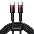 Кабель Baseus Cafule PD2.0 100W flash charging Type-C Для Type-C cable (20V 5A)2m Red+Black (CATKLF-AL91)