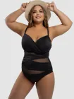 Жіночий суцільний купальник Sisianna 253904-6 чорний 58