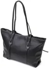 Сумка жіноча шоппер із натуральної шкіри на плече велика Vintage Чорний 39220