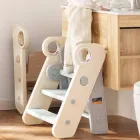 Дитячий табурет-драбина Lumpurini Francesca на 3 сходинки. Драбинка-вежа, підставка для дітей до 75 кг (YYST-226)