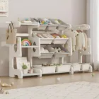 Шафа в дитячу Lumpurini Ludovica, органайзер для речей та іграшок, пластиковий. Шафа з поличками, контейнерами та вішалкою (YYSC2282-3)