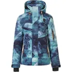 Лижна та сноубордична куртка для дівчинки Rehall Karina Jr 2021 graphic mountainss aqua 116 60100-3012