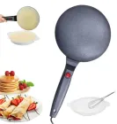 Млинниця електрична занурювальна для легкого випікання тонких млинців з чашею та вінчиком