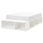 Кровать із шафками PLATSA IKEA 104.530.86 білий 140x200