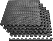 Татамі мат EasyFit SwallowTail-2 EF-1960-BK 4 шт 120х120х2 см пазл ластівчин хвіст з бортиком (56003527)