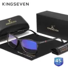 Окуляри комп'ютерні Blue Blocker 45% для чоловіків і жінок KINGSEVEN 7365 Bright Black F1