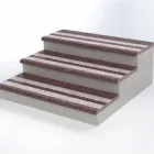 Сходи з граніту Gtkhouse Токівська 1000х350х20 з двома термосмугами Червоний