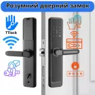 Розумний дверний замок з Wi-Fi, кодовий з відбитком пальця і ключ-картою, KHS-K15
