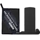 Рушник спортивний з мікрофібри YAR-sport 50х110 см для спорту та туризму з чохлом Темно-сірий