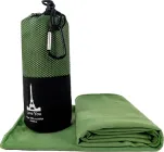 Рушник мікрофібра Love You спортивний 50x90 см зелений з чохлом (ly60147)