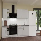 Кухня ДСП 2 Класік SENAM 2,0 м вбудована плита, окрема витяжка, з ручками Сірий камінь (ДСП2Р20.5)