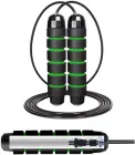 Скакалка швидкісна для кросфіту Cornix Speed Rope Classic XR-0148 Чорно-зелена
