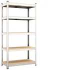 Стелаж металевий оцинкований Skladcom 1800х1200х300 мм 5 полиць ДСП 150 кг на полицю