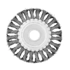 Щітка кільцева для болгарки d щітки 125 мм, d посад.отвору 22.2 мм Intertool (пучки крученого дроту)