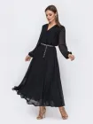 Сукня довга осіння жіноча Dressa 52357 54 Чорна (2000405820775_D)