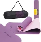 Килимок спортивний Cornix TPE 183 x 61 x 0.6 см для йоги та фітнесу XR-0007 Plum/Rose