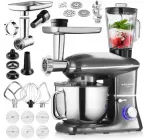 Кухонний планетарний комбайн Mozano Kitchen Assistant 3200 Вт з блендером та м'ясорубкою Аксесуари Сірий